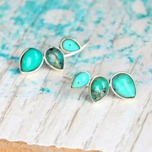 Turquoise Minimalist Boho Blue Earring